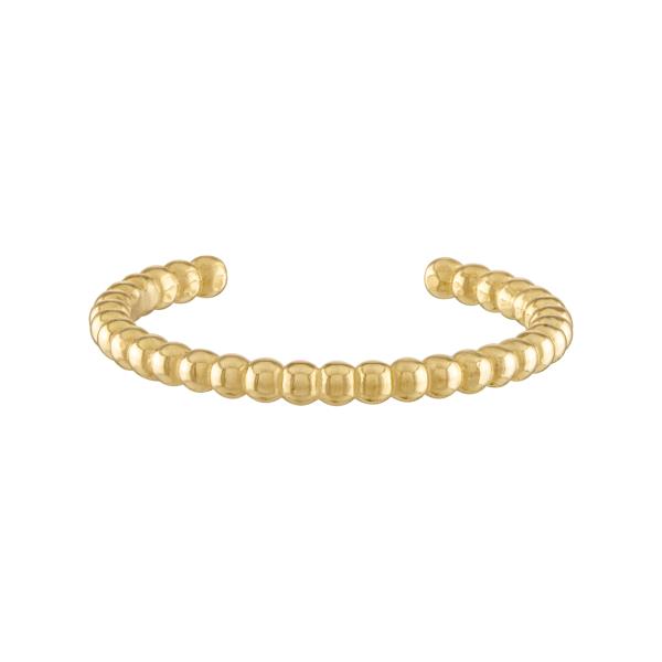 10K Solid Gold Beaded Toe Ring