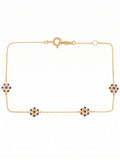 14K Solid Gold Flower Children's Bracelet