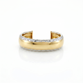 10K Two Tone Gold Toe Ring
