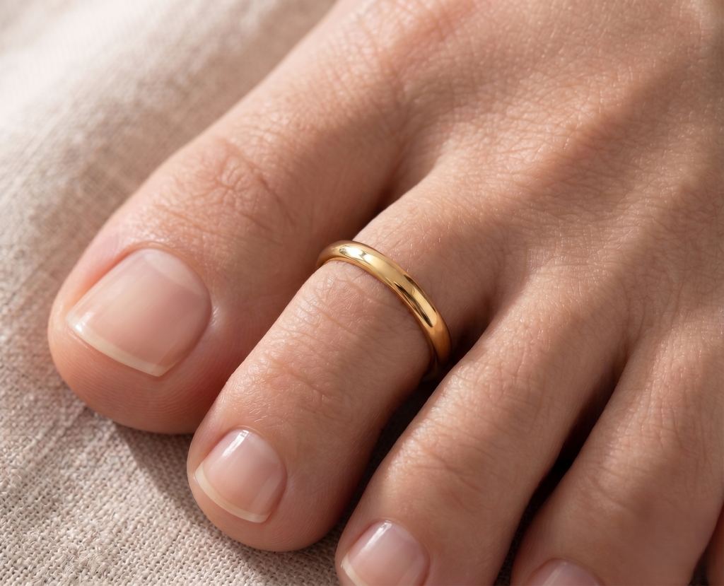 10K Solid Gold Toe Ring