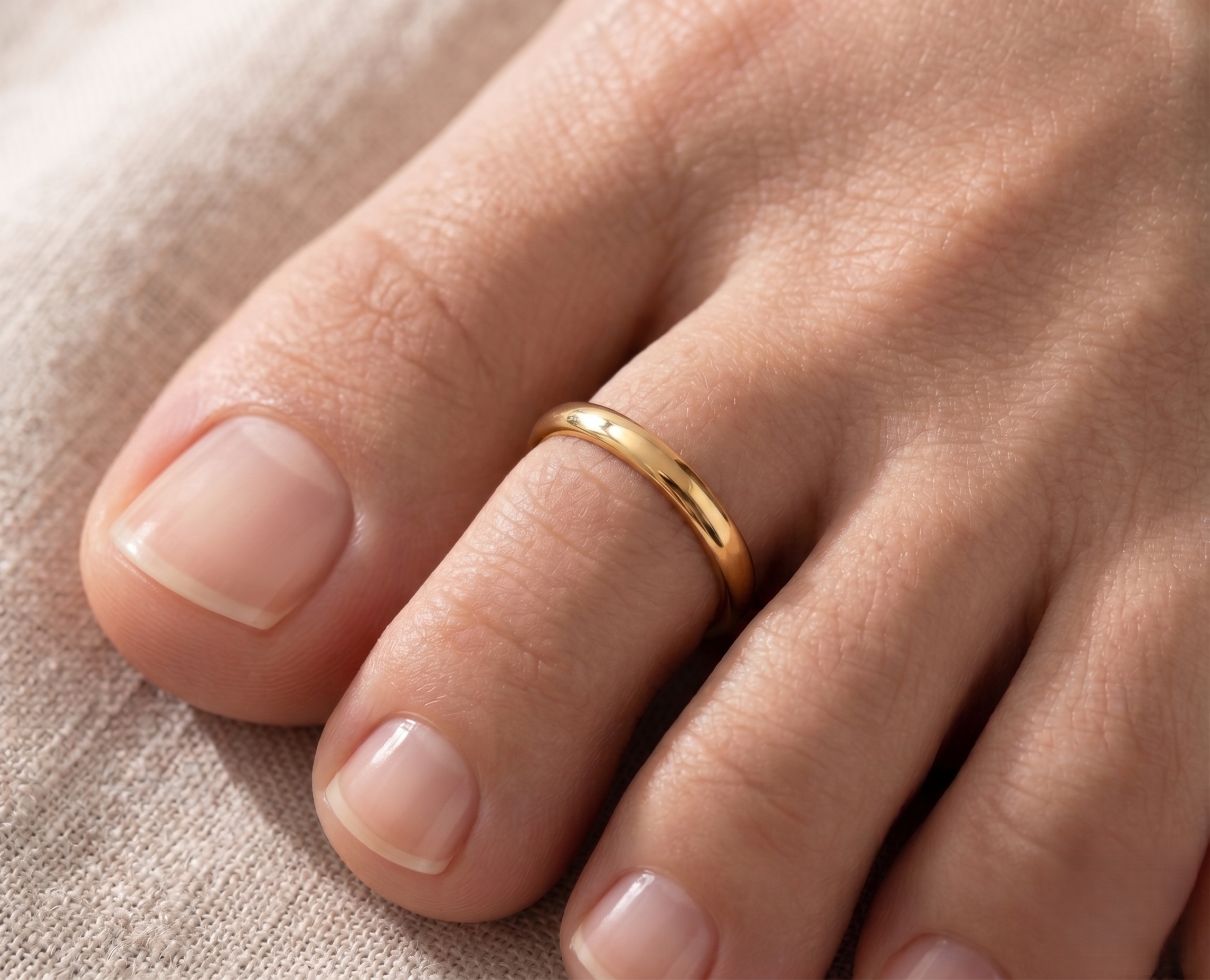 10K Solid Gold Toe Ring