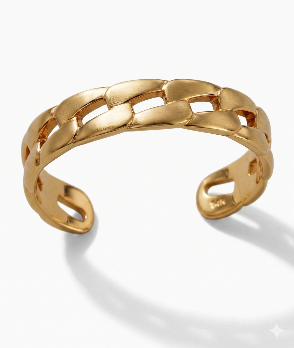 10K Solid Gold Chain Link Toe Ring