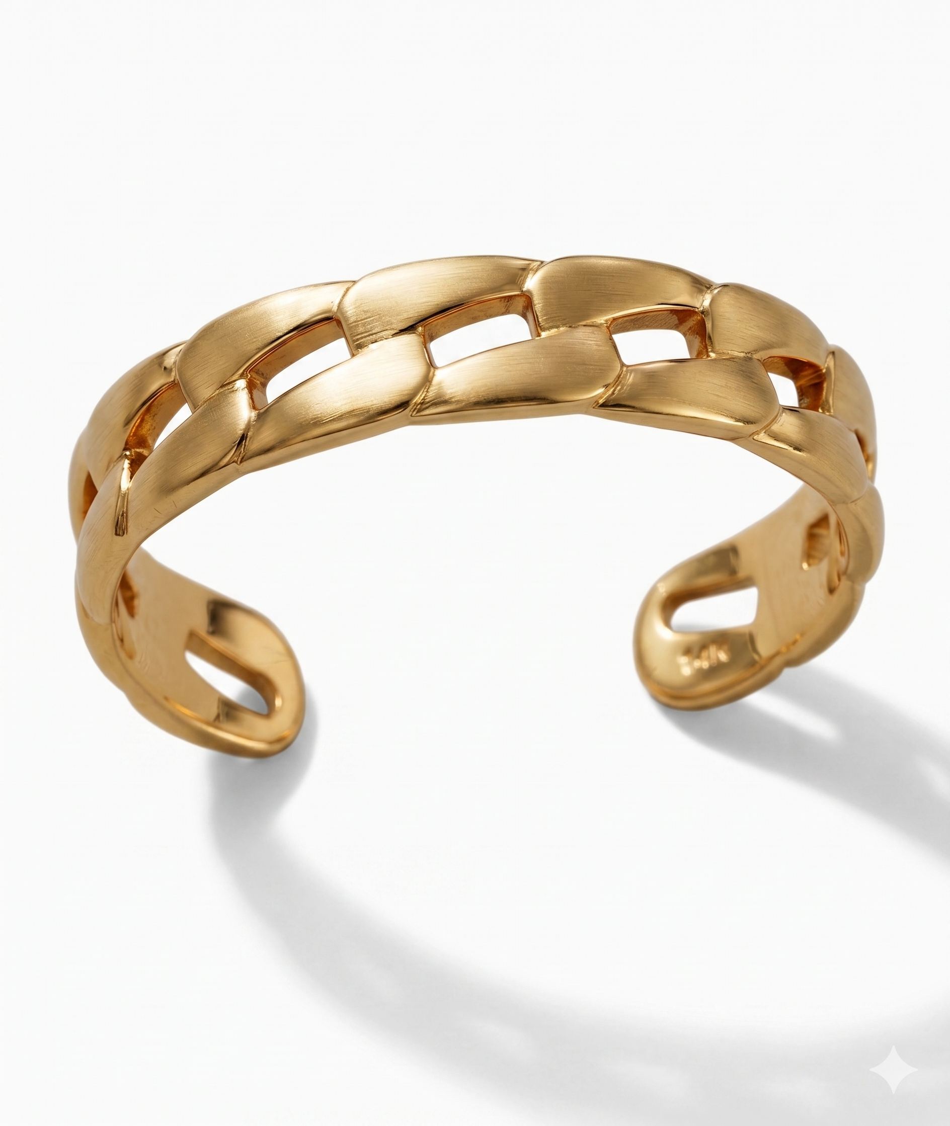 10K Solid Gold Chain Link Toe Ring