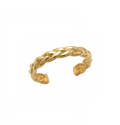 10K Solid Gold Twisted Toe Ring
