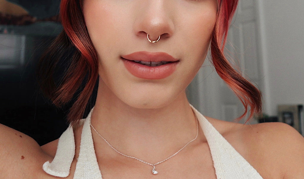 10K Solid Gold Clicker Helix Hoop - Yellow gold, Solid gold, 10k
