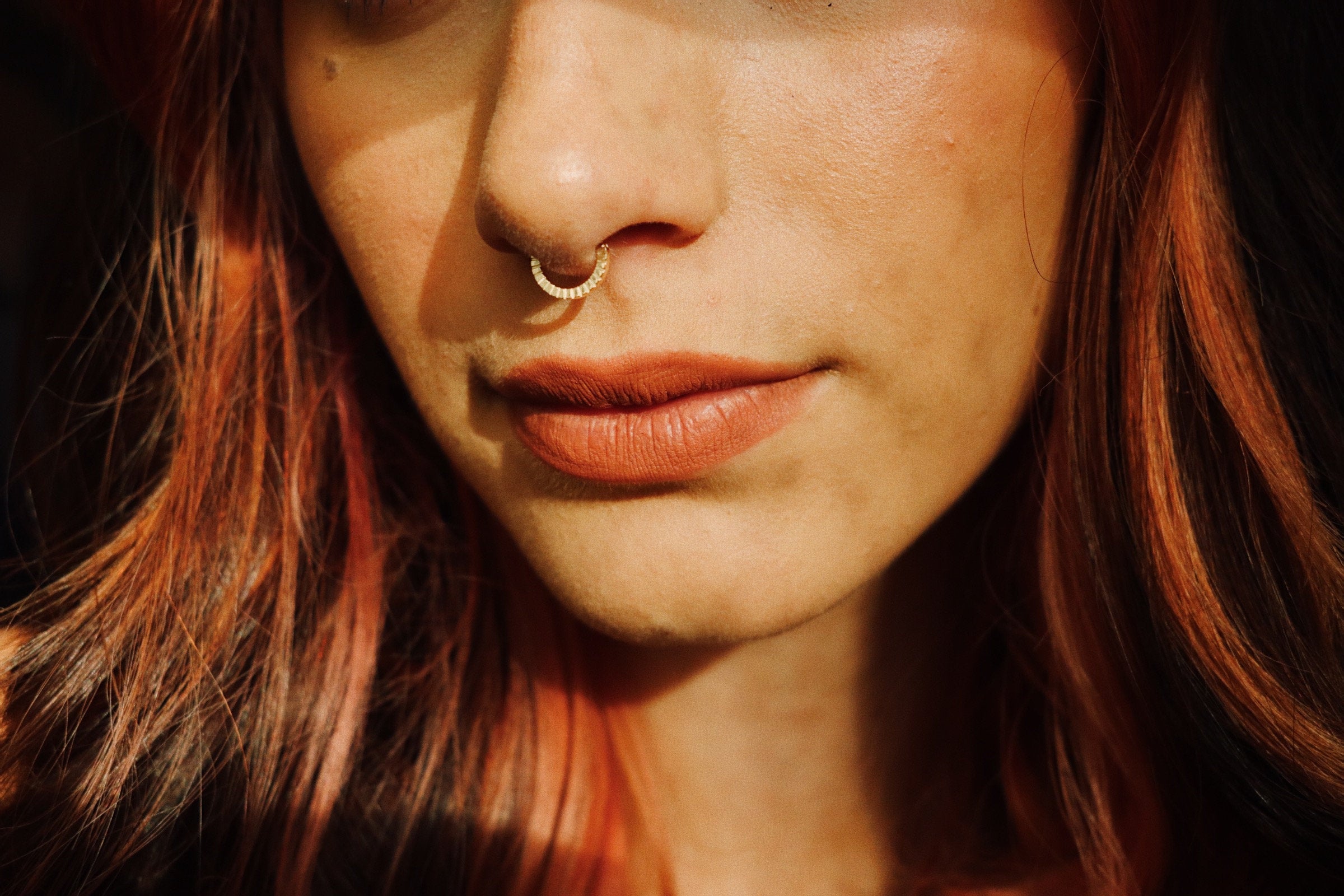 10K Solid Gold Daith Ring - Yellow gold, Solid gold, 10k