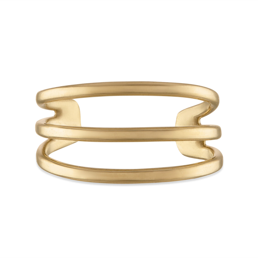 10K Solid Gold Ear Cuff - Yellow gold, Solid gold, 10k