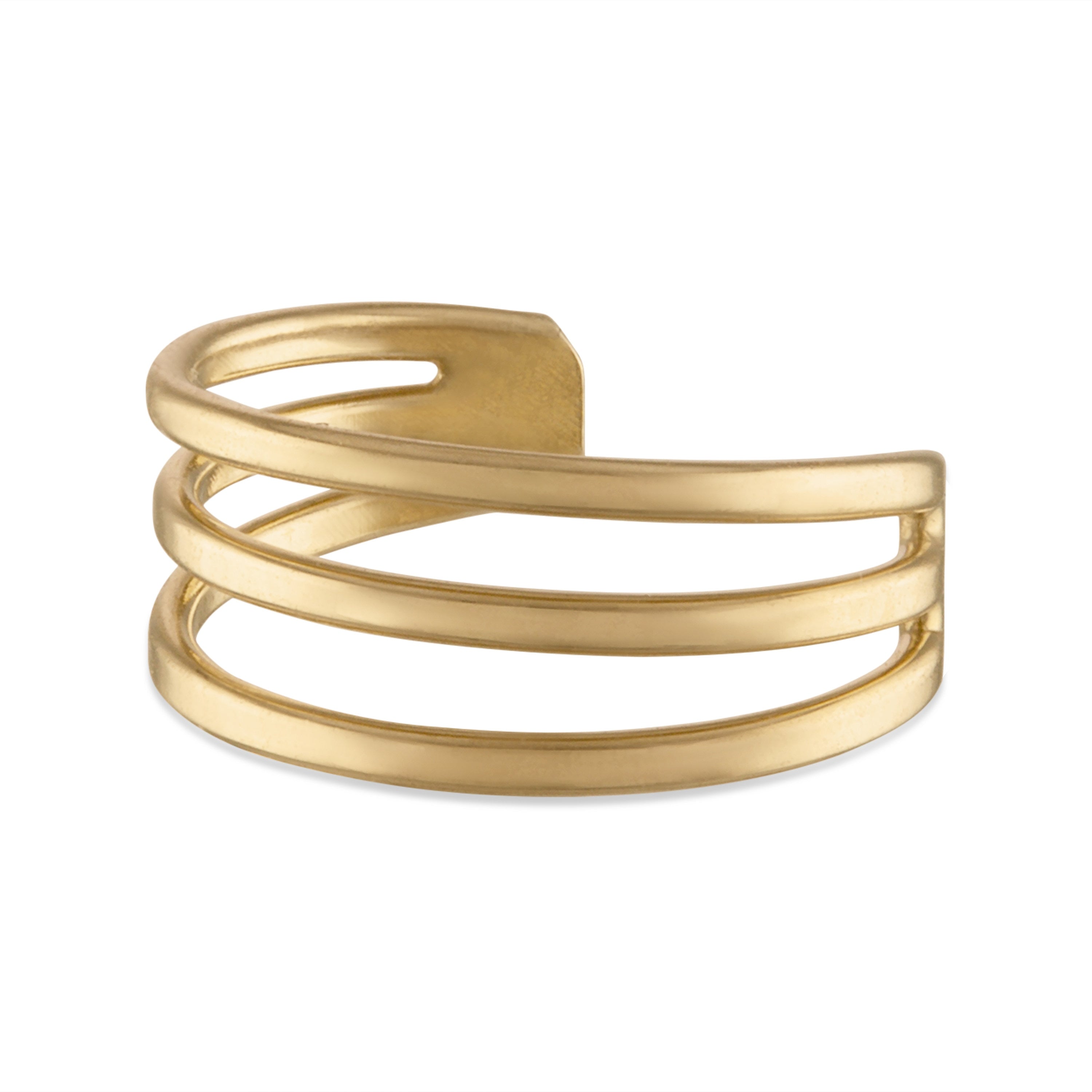10K Solid Gold Ear Cuff - Yellow gold, Solid gold, 10k