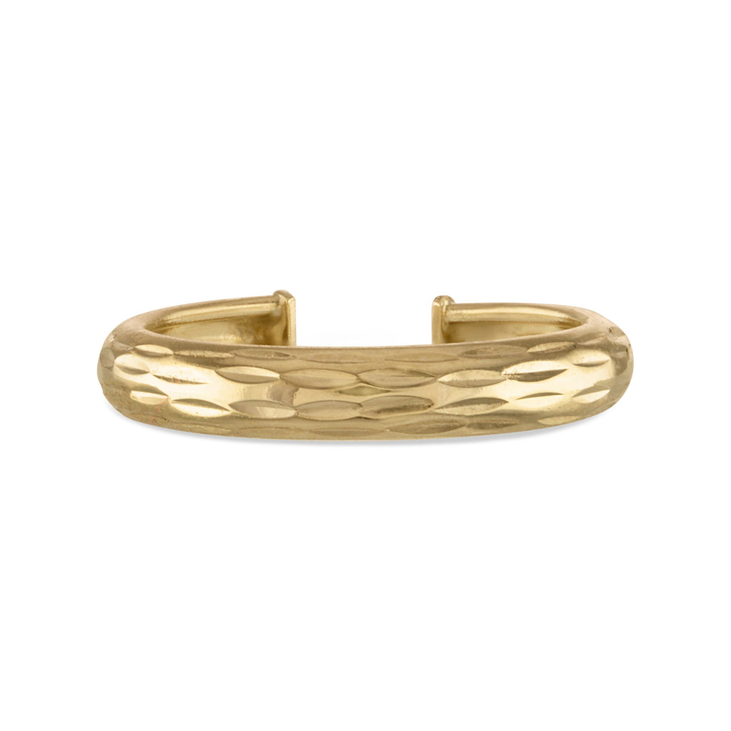 14K Solid Gold Ear Cuff No Piercing - Yellow gold, Solid gold, 14k