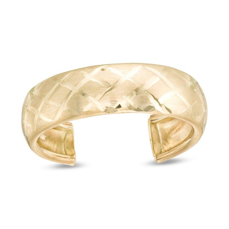 10K Solid Gold Toe Ring - Yellow gold, Solid gold, 10k