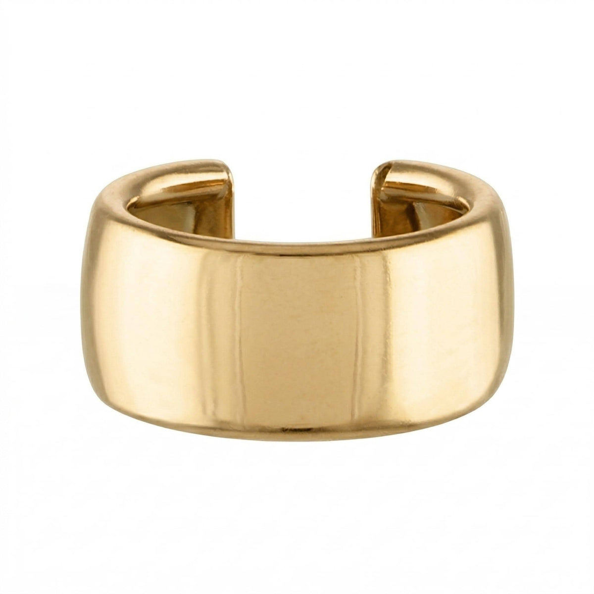 14K Solid Gold Ear Cuff - White gold, Yellow gold, Solid gold