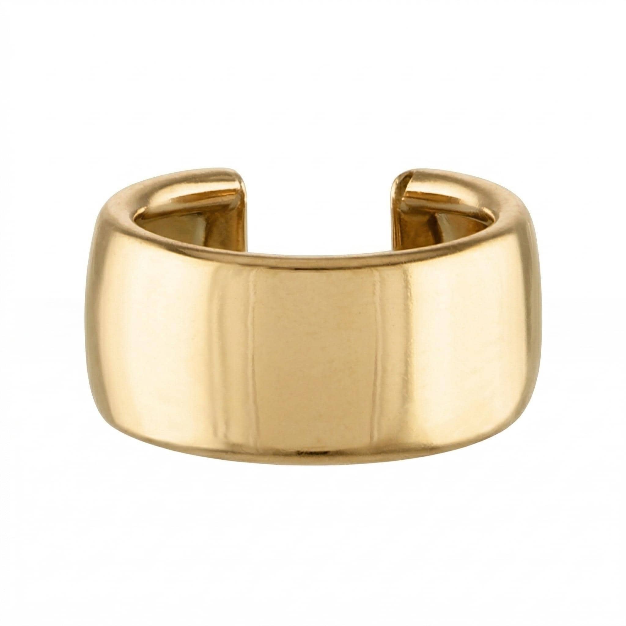 14K Solid Gold Ear Cuff - White gold, Yellow gold, Solid gold