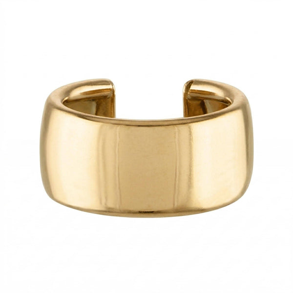 14K Solid Gold Ear Cuff - White gold, Yellow gold, Solid gold