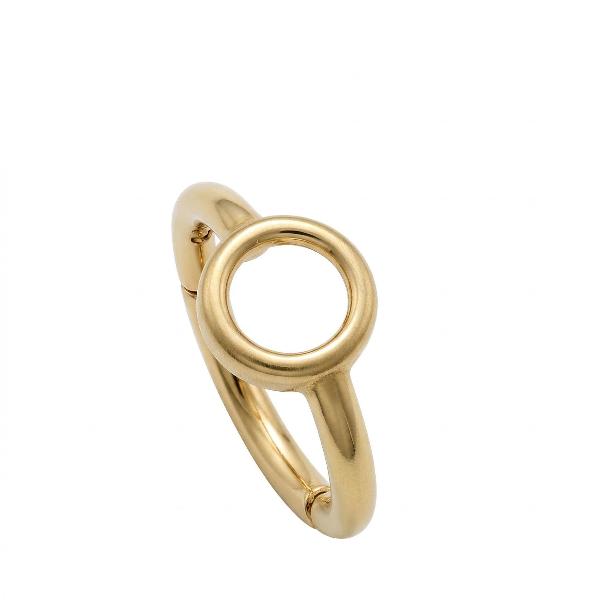 10K Solid Gold Clicker Helix Hoop - Yellow gold, Solid gold, 10k