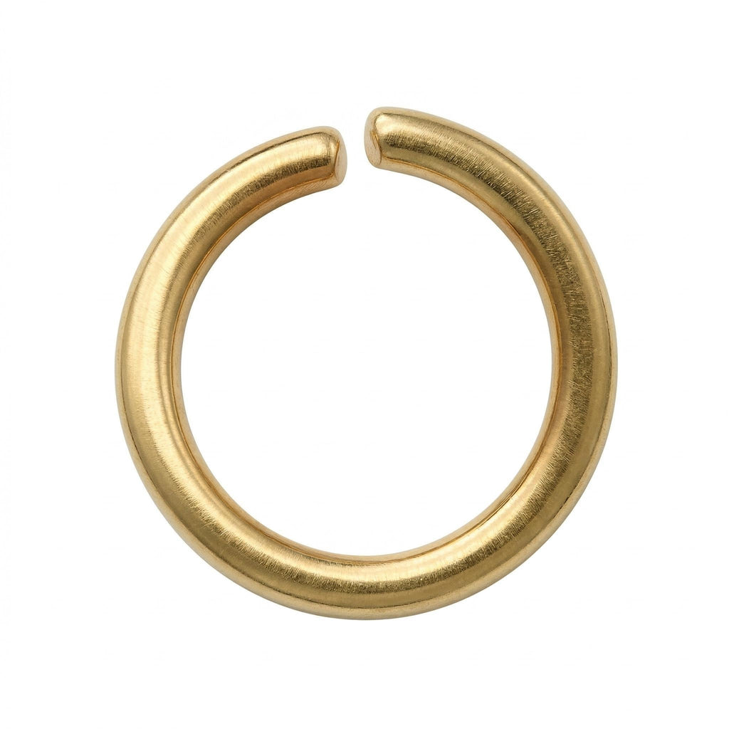 10K Solid Gold Nose Hoop - Yellow gold, Solid gold, 10k