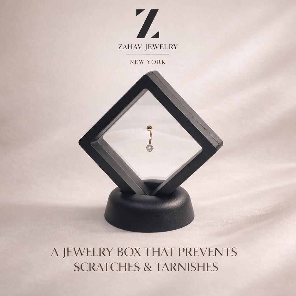 10K Solid Gold Industrial Barbell - Yellow gold, Solid gold, 10k