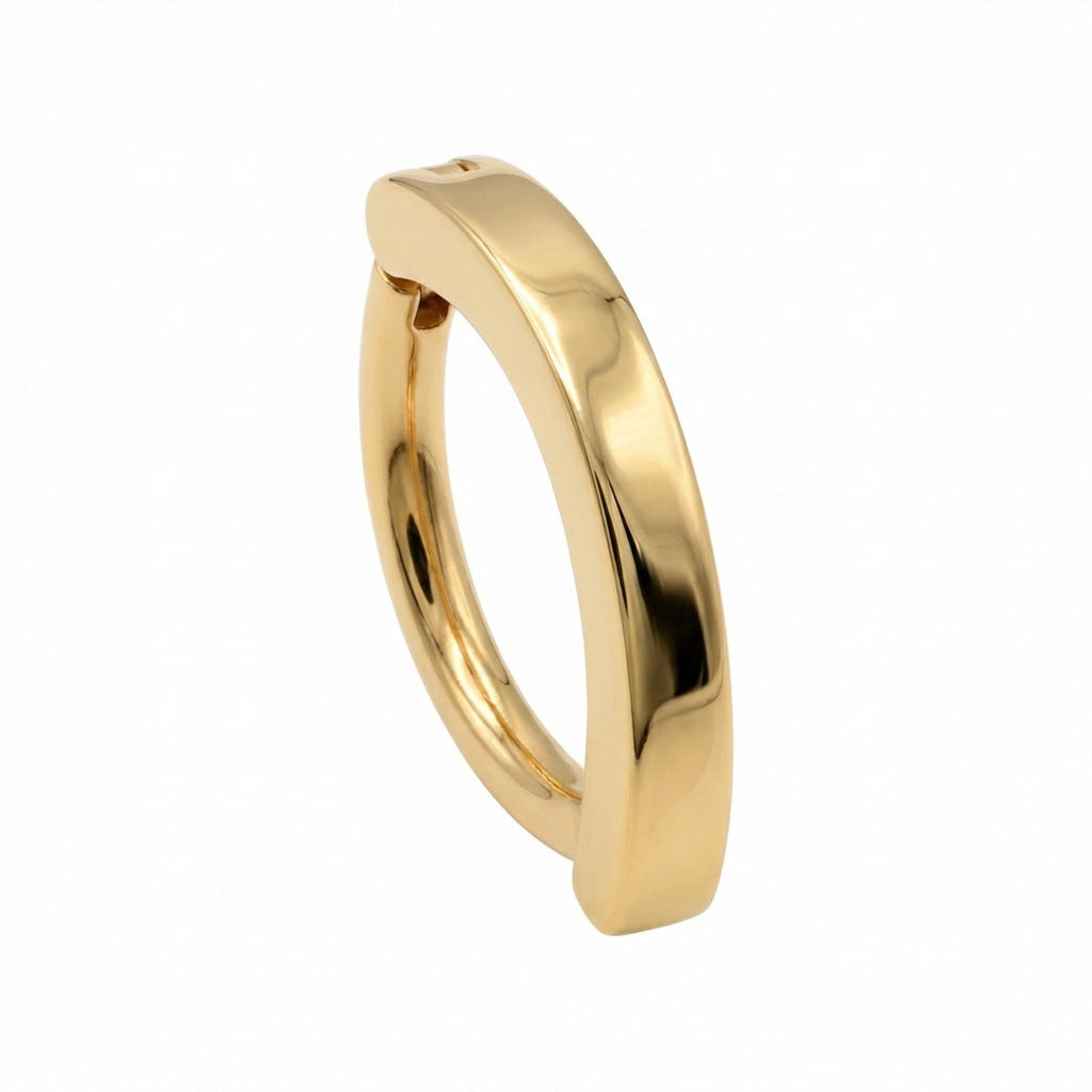 10K Solid Gold Belly Hoop - Yellow gold, Solid gold, 10k