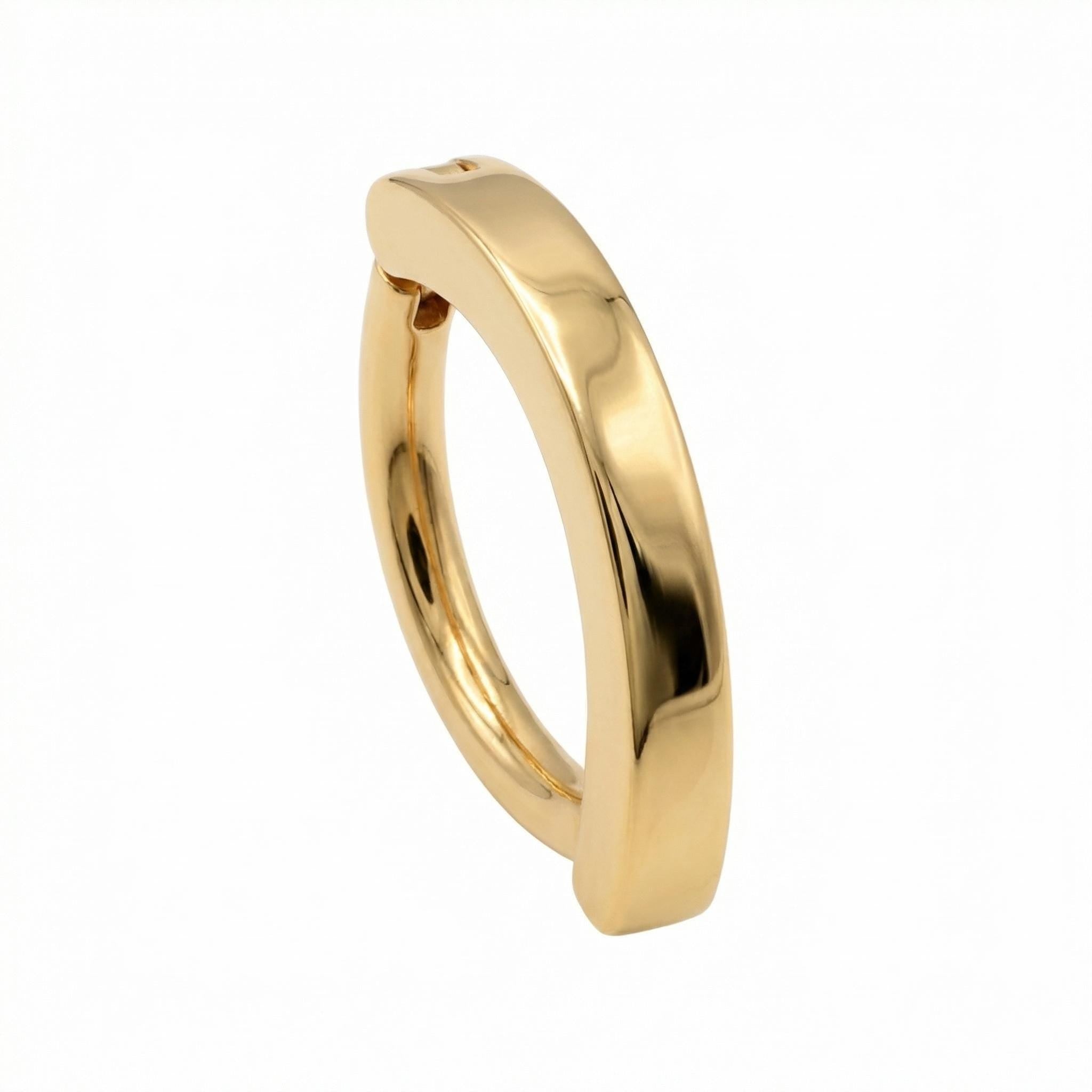10K Solid Gold Belly Hoop - Yellow gold, Solid gold, 10k