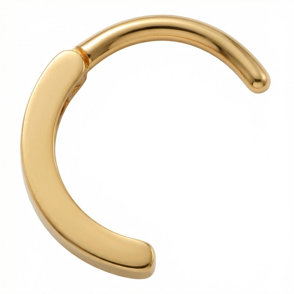 10K Solid Gold Belly Hoop - Yellow gold, Solid gold, 10k