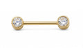 14K Solid Gold Nipple Ring - Gold, Solid gold, 14k