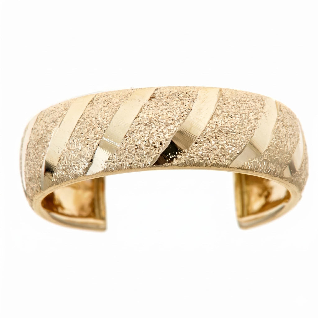 10K Solid Gold Toe Ring Adjustable - Yellow gold, Solid gold, 10k