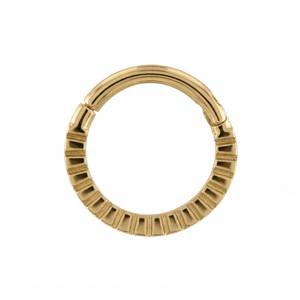 10K Solid Gold Daith Ring - Yellow gold, Solid gold, 10k