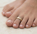 10K Solid Gold Toe Ring - Yellow gold, Solid gold, 10k