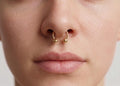 10K Solid Gold Horseshoe Septum Ring - Yellow gold, Solid gold, 10k