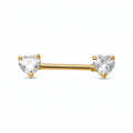 14K Solid Gold Nipple Ring - Gold, Solid gold, 14k