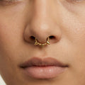 14K Solid Gold Clicker Hoop - Yellow gold, Solid gold, 14k