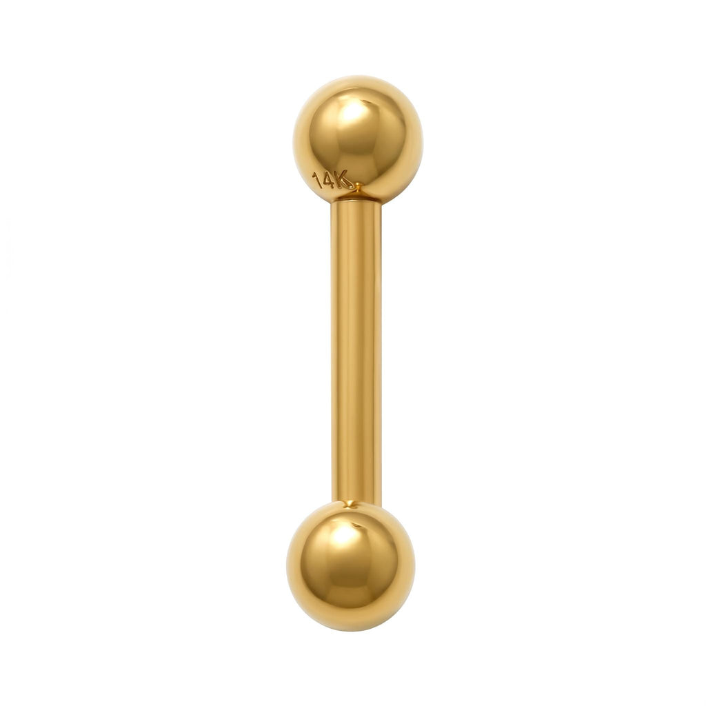 14K Solid Gold Christina Piercing - Yellow gold, Solid gold, 14k