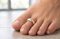 14K Solid Gold Toe Ring - Rose gold, White gold, Yellow gold