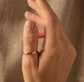 10K Solid Gold Band Ring - Yellow gold, Solid gold, 10k - 3