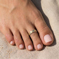 10K Solid Gold Toe Ring Adjustable - Yellow gold, Solid gold, 10k