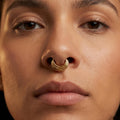 10K Solid Gold Clicker Hoop - Yellow gold, Solid gold, 10k