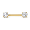 14K Solid Gold Nipple Ring - Gold, Solid gold, 14k