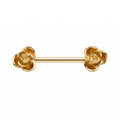 14K Solid Gold Nipple Ring - Gold, Solid gold, 14k