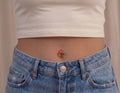 10K Solid Gold Belly Hoop - Yellow gold, Solid gold, 10k