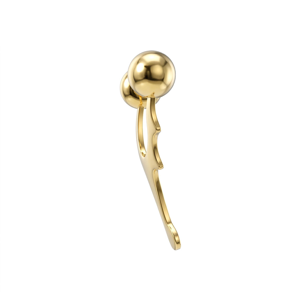 14K Solid Gold Nipple Ring - Gold, Solid gold, 14k