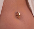 10K Solid Gold Belly Hoop - Yellow gold, Solid gold, 10k