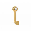 14K Solid Gold Christina Piercing - Yellow gold, Solid gold, 14k