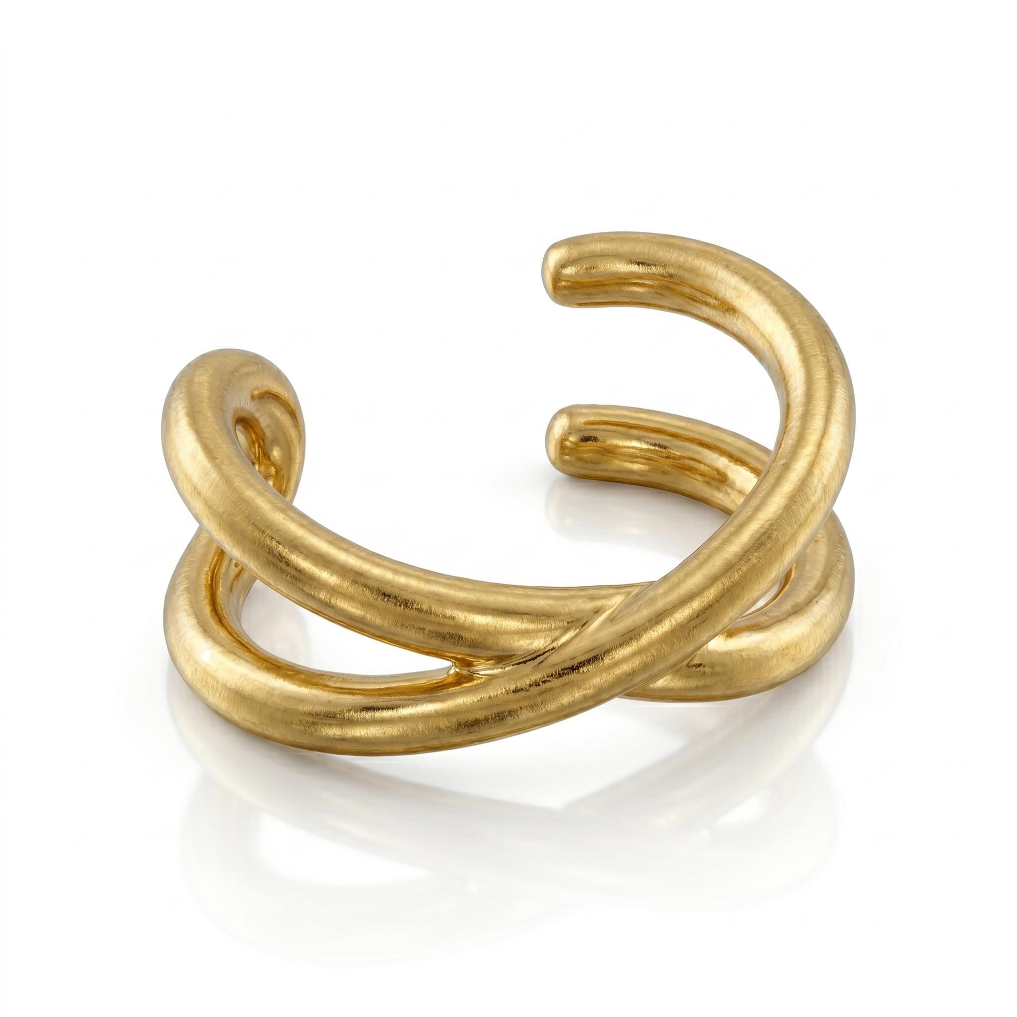 14K Solid Gold Ear Cuff - Yellow gold, Solid gold, 14k