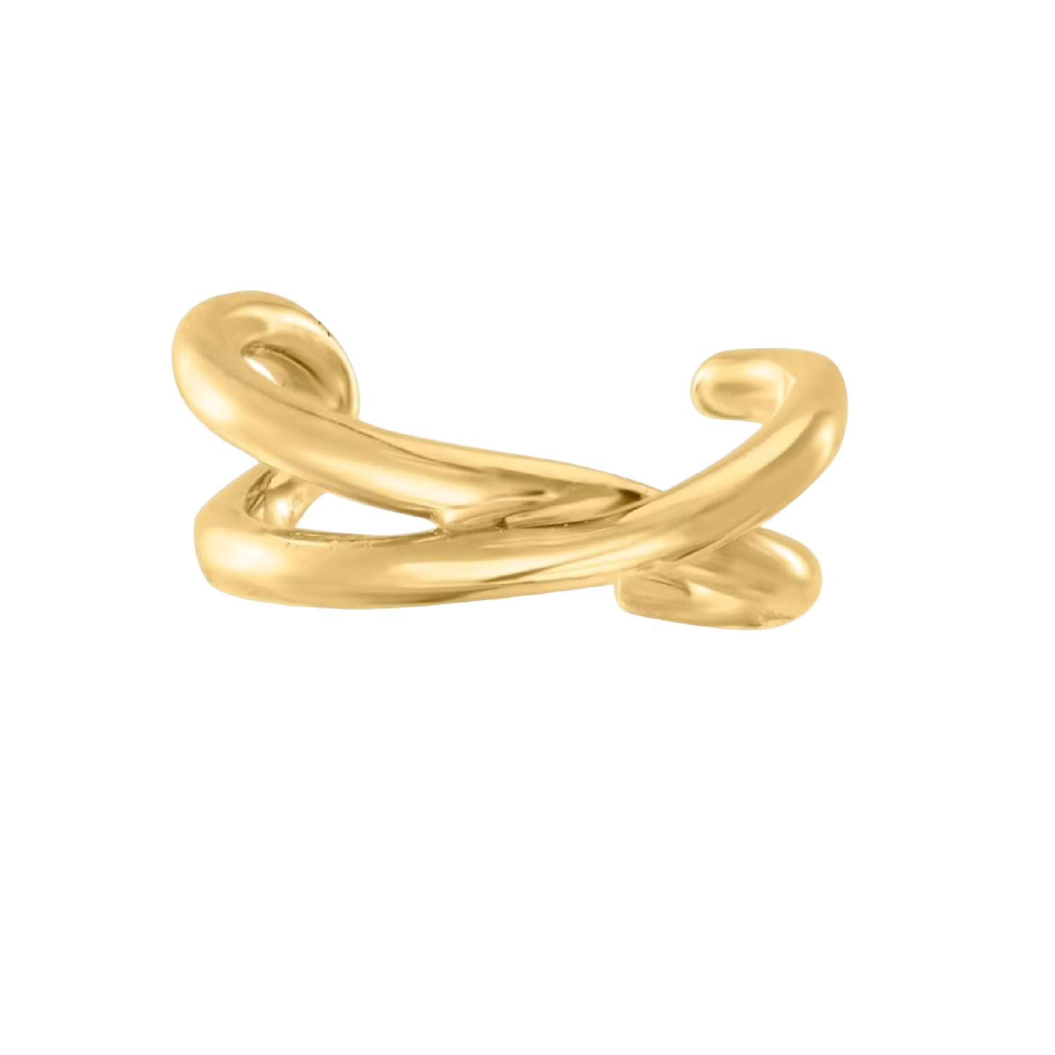 14K Solid Gold Ear Cuff