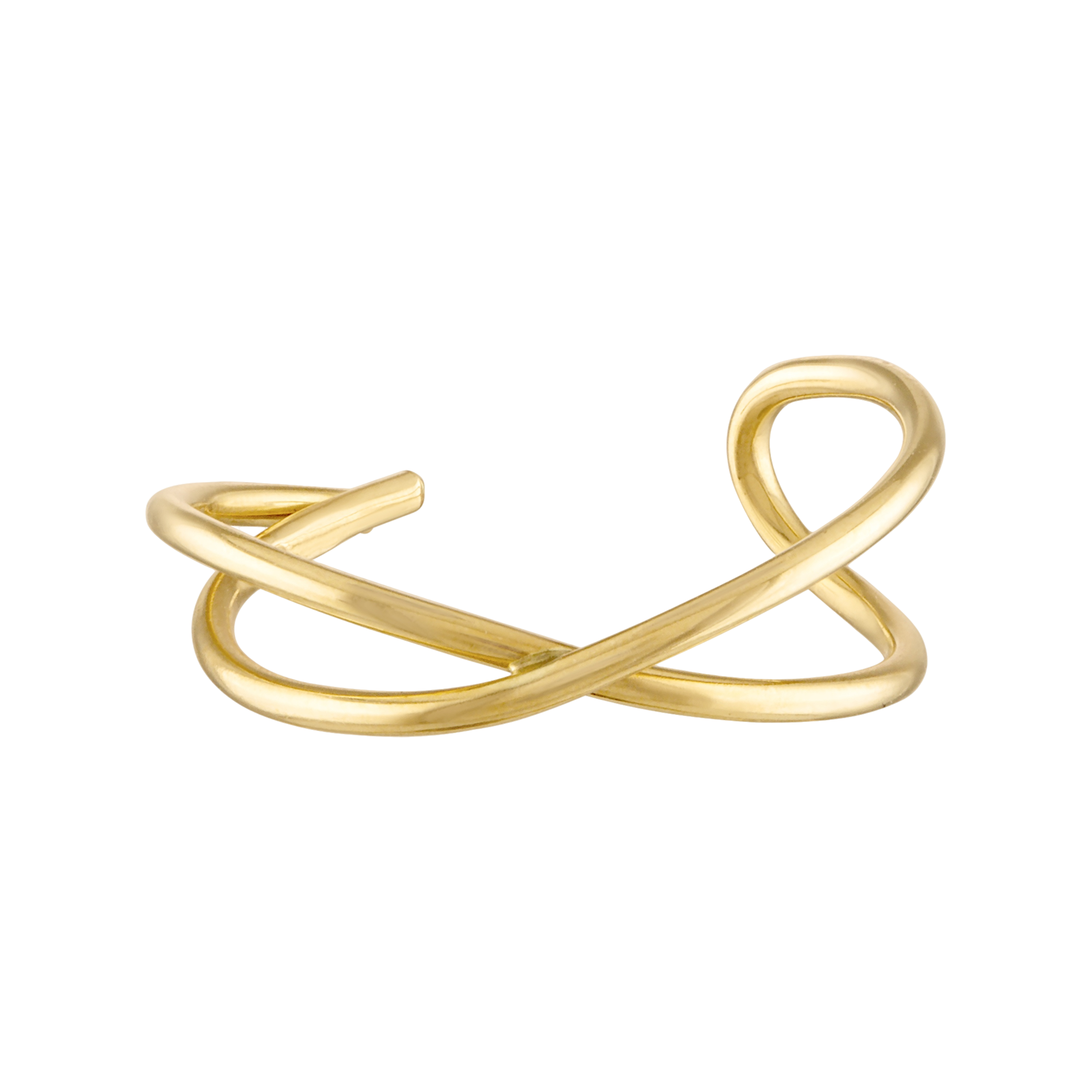 14K Solid Gold Twisted Toe Ring