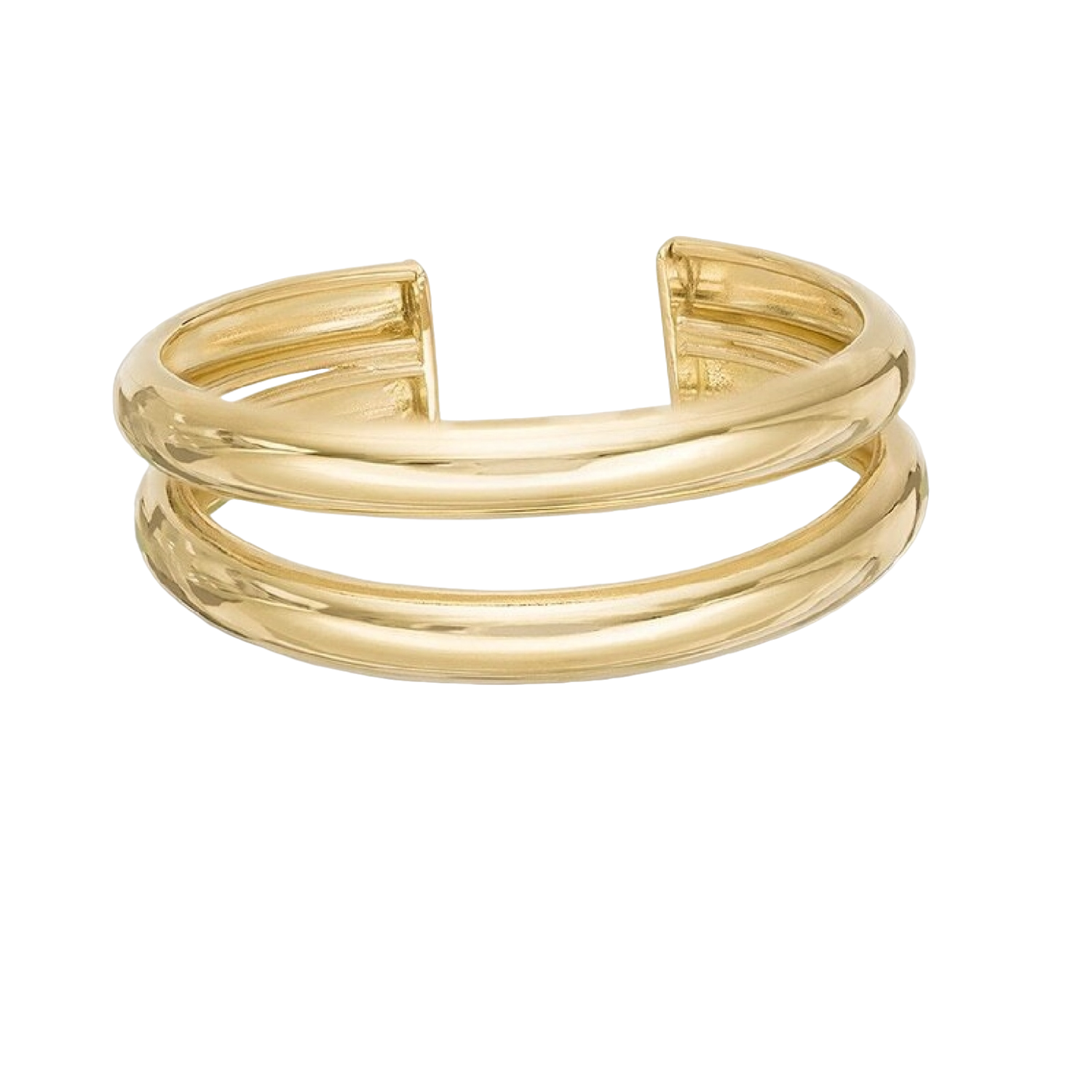 10K Solid Yellow Gold Double-Row Toe-Ring